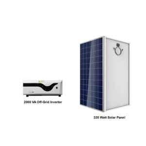 Solar Universe India 2000VA Solar Inverter & 6 Pcs 335W Polycrystalline Solar Panel Combo