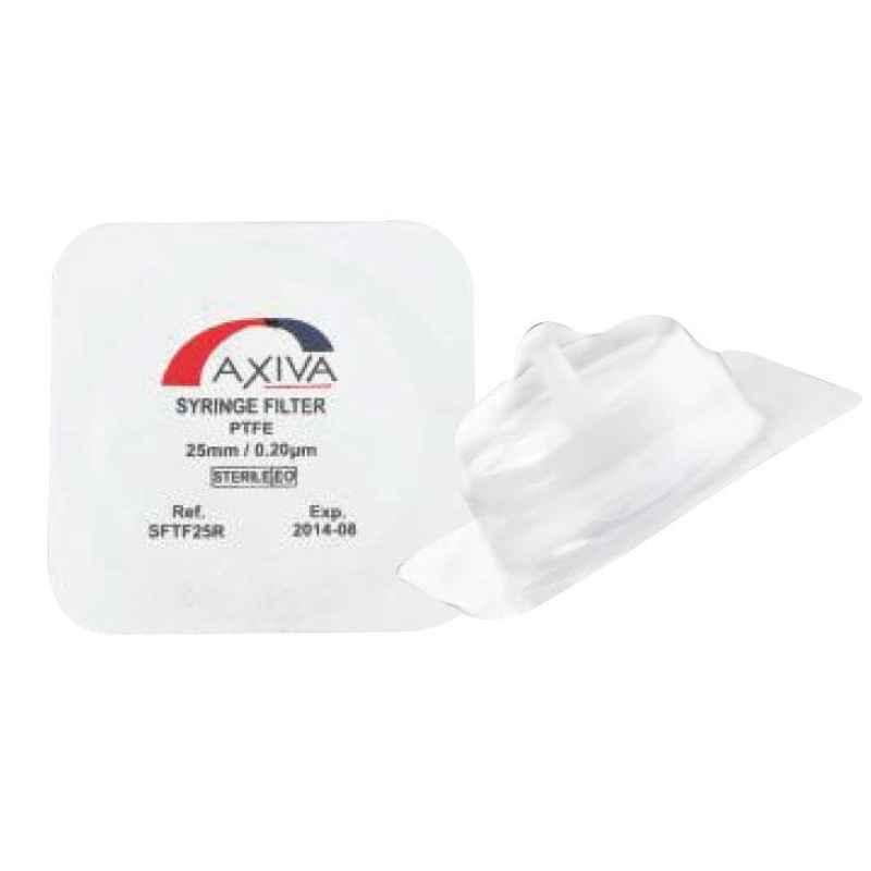 Axiva 25mm PTFE Multi Layers Hydrophilic Syringe Filter, ICTG25XB (Pack of 100)
