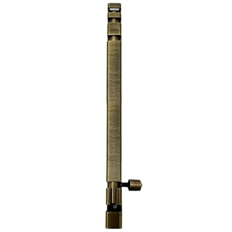 Plantex Stainless Steel Tower Bolt/Tower Bolt for Home, Offices Doors & Windows/12 inch Tower Bolt for Main Door/Door Latch/Kundi/Door Latch for Windows - Pack of 6 (Brass Antique)