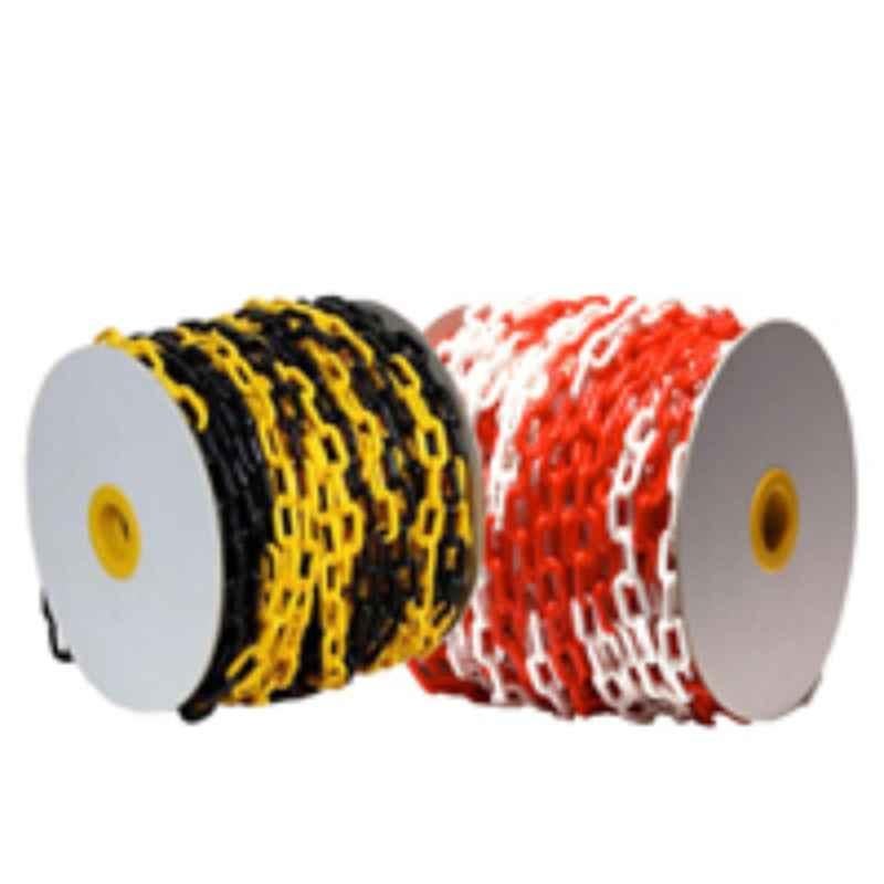 Super Olympia 8mm 50m Red & White PVC Chain