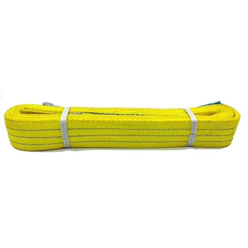 Vaultex 75mmx3Tx6m Yellow Polyester Webbing Sling, VAC