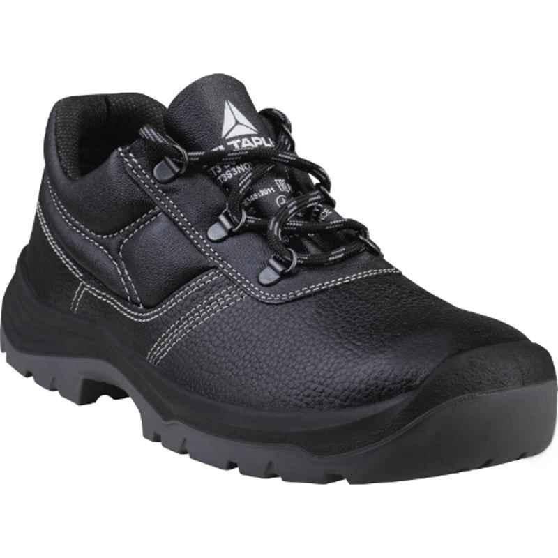 Deltaplus DP Jet S3 Leather Black Dual Density Safety Shoes, Size: 39