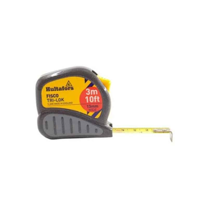 Fisco FTL 3 3m Polyester Grey & Yellow Measuring Tape