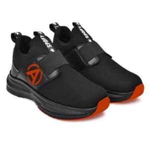 Ambrick 51RD Mesh Black & Red Steel Toe Industrial Safety Shoes with Air Mix Sole for Men, Size: 9