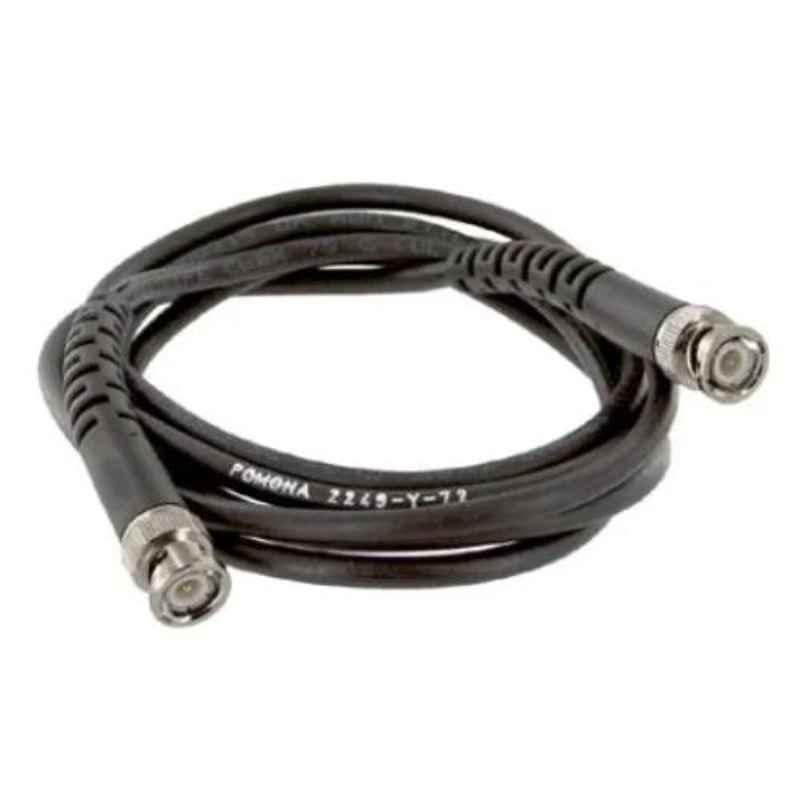 Pomona 2249-Y-144 144 inch Copper Black RG223/U BNC Male Assembly Cable, 1932579