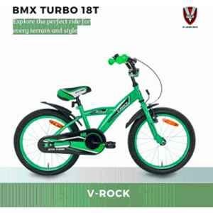 Buy Kross Turbo 18T Alloy Steel Green BMX Bicycle for Kids, 404615