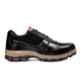 RED CAN SGE1166BLK Leather Low Ankle Steel Toe Black Work Safety Shoes, Size: 10