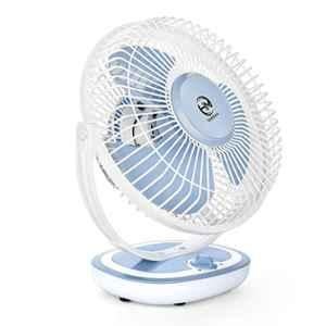 HM Starlite 70W 2400rpm ABS Blue & White Table Fan, Sweep: 300mm