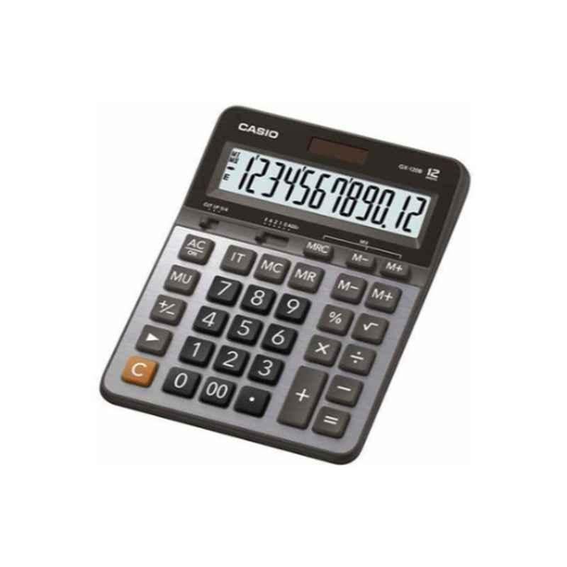 Casio GX-120B-W-DC 207.5x159x34.3mm Metal & Plastic Grey Mini Desktop Calculator