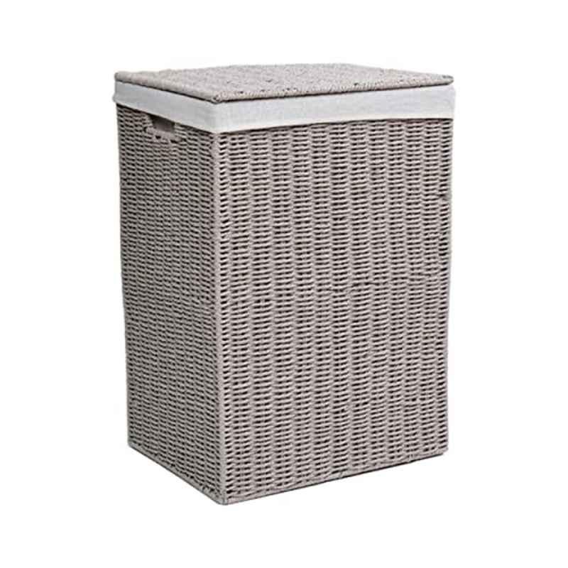 Homesmiths 40x30x55cm Grey Laundry Hamper with Liner, TG-006-GRY, Size: Large