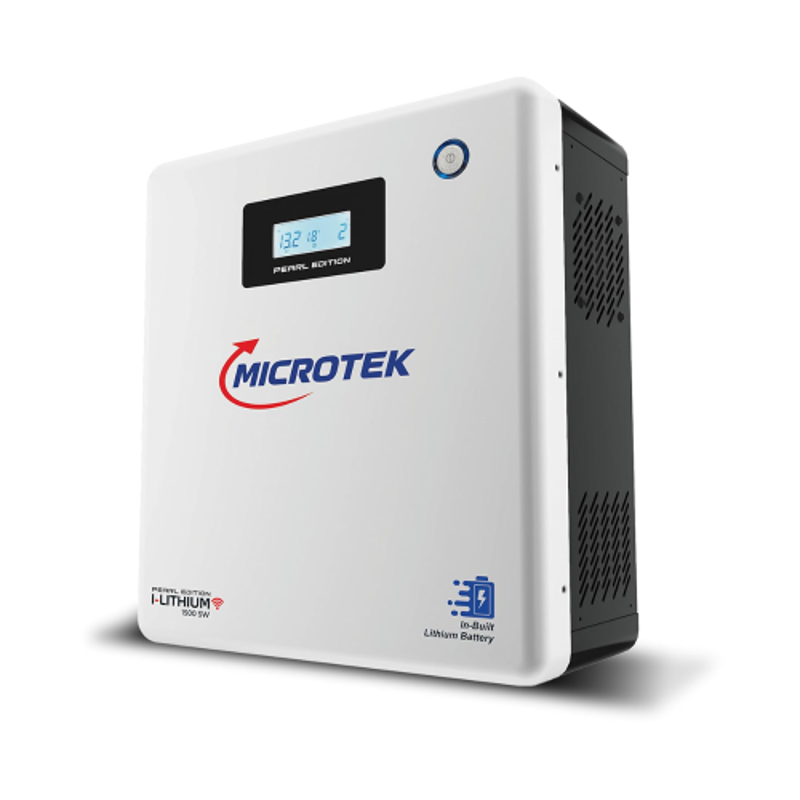 Microtek I Lithium WiFi 1500 1100VA 12.8V White Pure Sine Wave Inverter, 899-IL1-1500