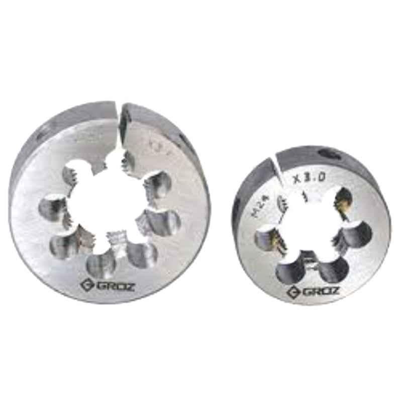 Groz DI/6M-SPL 6x1x1.1/2 inch METRIC Carbon Steel Round Die, 10442