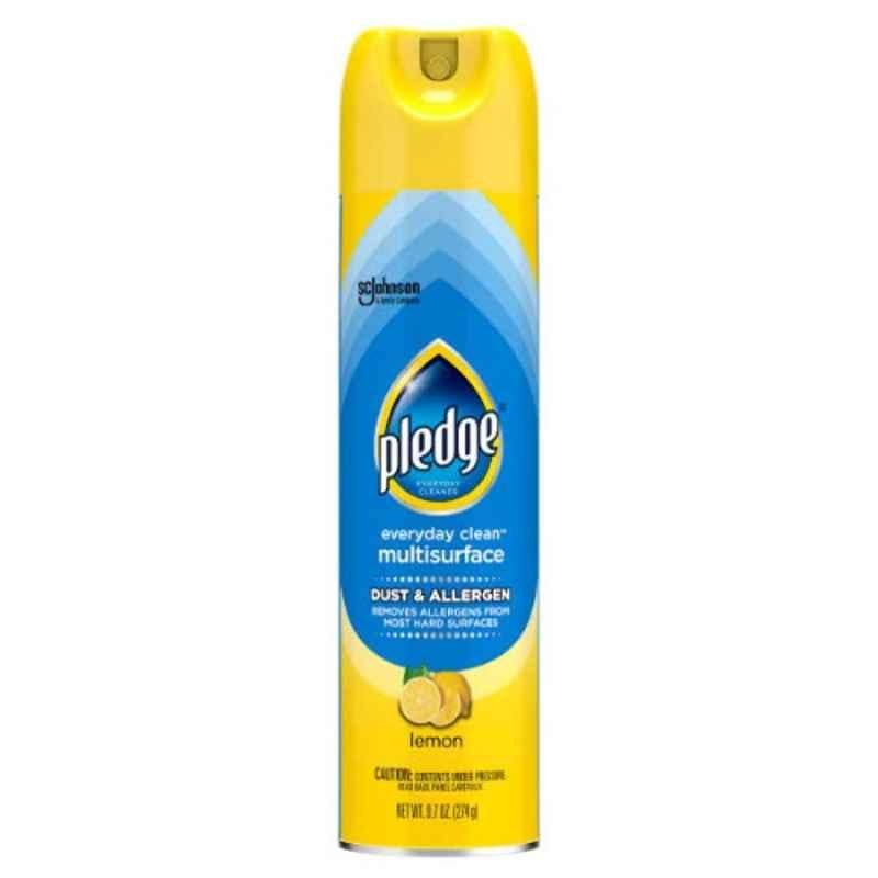 Pledge 9.7 Oz Lemon Clean It Dust & Allergen Multisurface Cleaner Spray