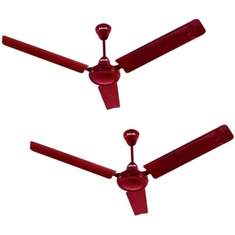 Modi True Value 50W 405rpm Copper Winding Brown Ceiling Fan with 2 Years Warranty, Sweep: 1200 mm (Pack of 2)