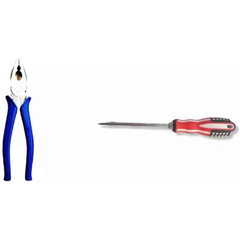 Sky Blue 2 Pcs 7.8 inch Lineman Plier Combo, SBE_PLIER_COMBO_MOD_00157