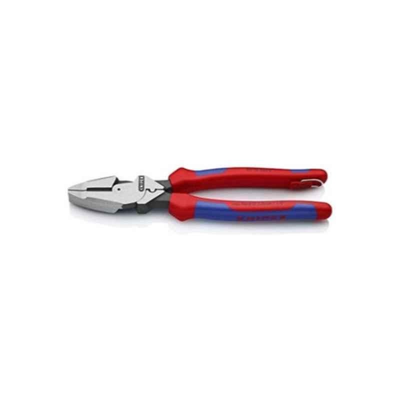 Knipex 6Pcs 238mm Plastic Red Lineman Plier with Tether Attachment, 0912240T