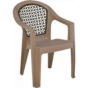 Nilkamal Paradise Plastic Brown Outdoor Chair