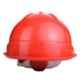 Allen Cooper Red Polymer Ratchet Type Safety Helmet with Chin Strap, SH721-R