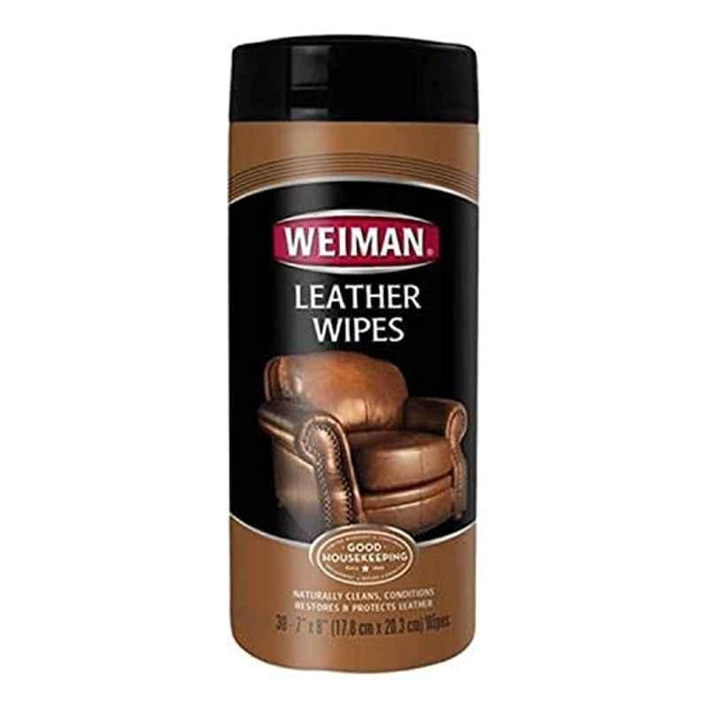 Weiman 30Pcs Leather Cleaning Wipes