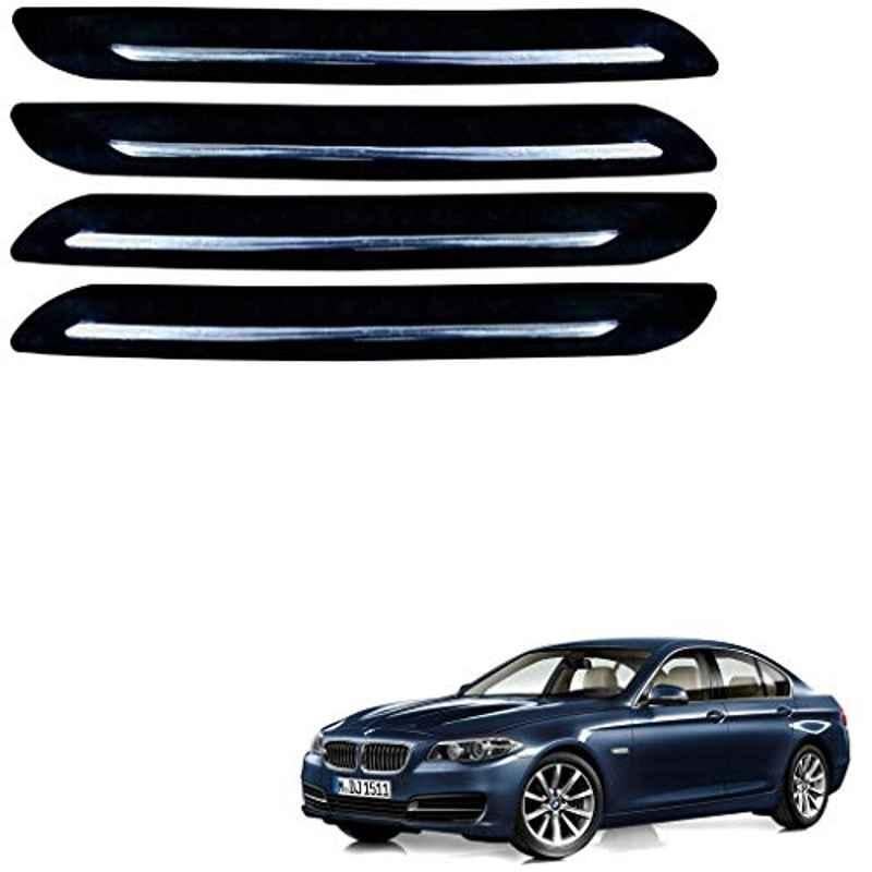 Kozdiko 4 Pcs Single Chrome Bumper Protector Set for BMW 5 Series
