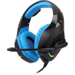 Zebronics Zeb-Rush Blue Wired Premium Gaming Headphone with RGB Lights