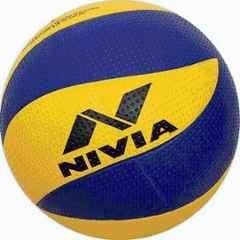 Nivia Craters 26.4cm Blue & Yellow Volleyball, Size: 4