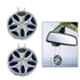 Riderscart Silver Alloy Wheel Hanging Car Air Freshener Gel (Pack of 2)