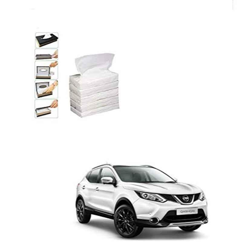 Kozdiko 100 Pulls Dispenser Box Refiller Tissue Paper with 200 Sheets for Nissan Qashqai (Pack of 5)