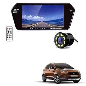 Auto Pearl CBP77 7 inch HD Bluetooth LED Touch Screen with 8 LED Reverse Camera for Ford Aspire Free Style