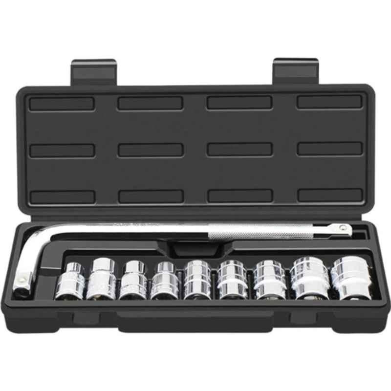 XDLB 10 Pcs 1/2 inch Stainless Steel Wrench Spanner Socket Set for Automobile Repair