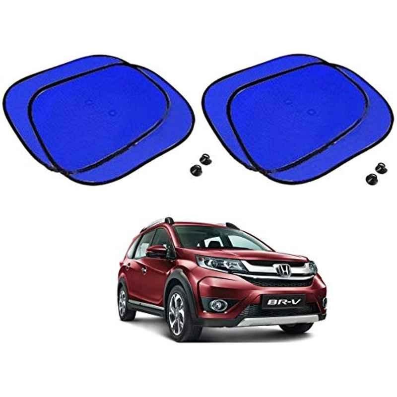 Kozdiko 4 Pcs Blue Chipkoo Car Window Sunshade Curtain Set for Honda BRV, koz_83011