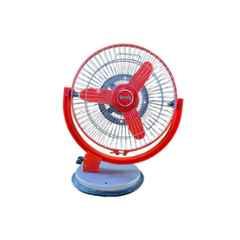 Lovely Solar Fan 9 inch 22W Red & Grey 2-in-1 PMDC Table & Wall Fan with 1 Year Warranty