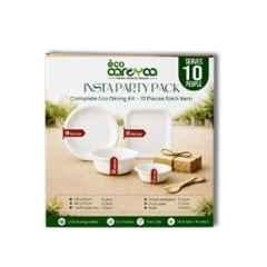 Eco Aaroyaa Insta Party Pack Disposable Tableware Set for 10 People Serving