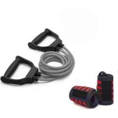 Shopeleven 25kg Rubber & Plastic Toning Tube with Gym Wrist Band