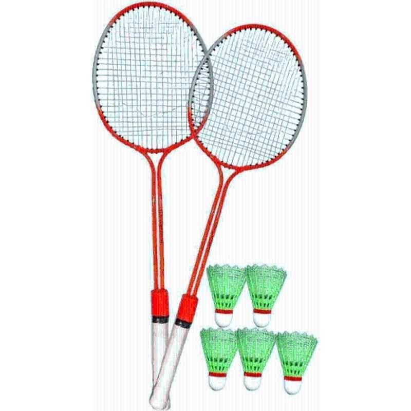 STYRKR Iron Multicolour Badminton Racquet kit Set with Shuttlecocks @41 Badminton Kit