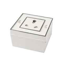 Dewon Electric 2 Module PVC White Surface Gang Box for Switch & Socket