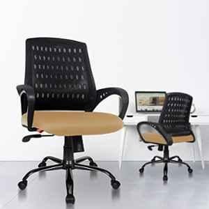 Rose Blazia Mesh Rust Medium Back Ergonomic Chair