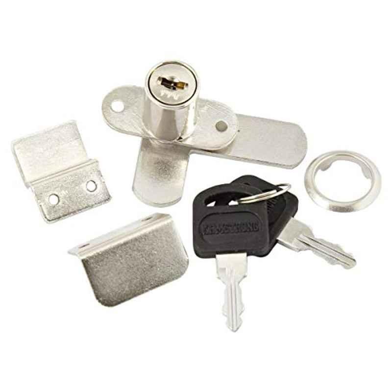 14mm Alloy Steel Silver Chrome Plated Cupboard Lock