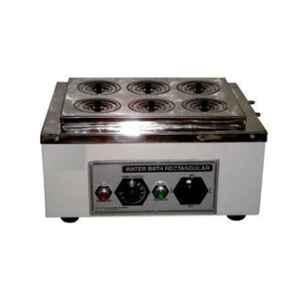 75mm 6 Holes Rectangular Stainless Steel Water Bath with PT-100 Temperature Sensor