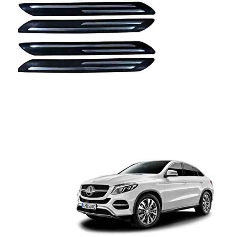 Kozdiko 4 Pcs Double Chrome Bumper Protector Black Set for Mercedes Benz NA