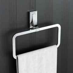 Plantex Towel Ring for Bathroom/Pure Brass Towel Holder/Towel Stand/Towel Hanger/Bathroom Accessories APS-RTO-05, Chrome