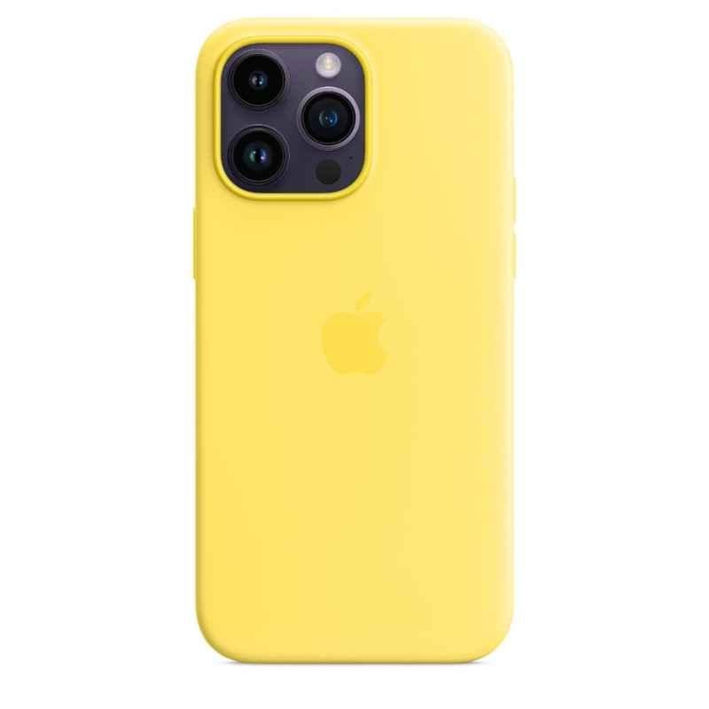 Apple iPhone 14 Pro Max Silicone Canary Yellow Back Case with MagSafe, MQUL3ZE/A
