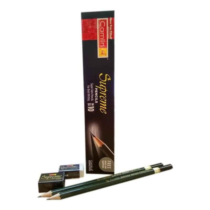 Buy Camlin Drawing Pencils Pack of 10 pencils, 6B Online in India