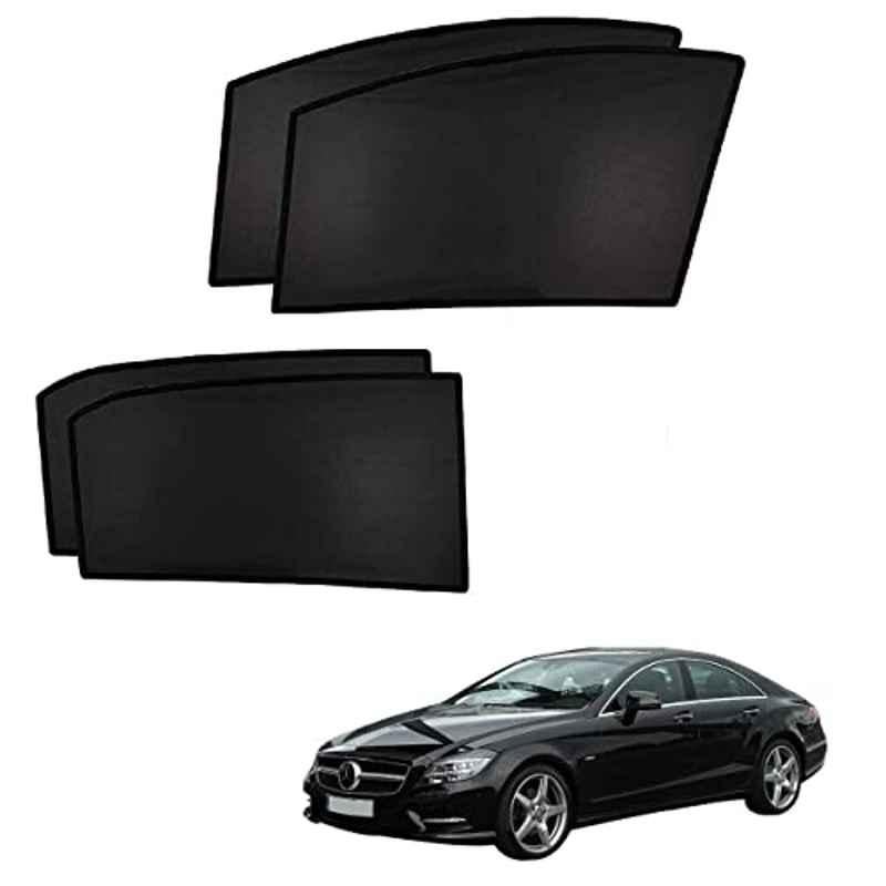 Kozdiko 4 Pcs Custom Fit Non Magnetic Curtains Mesh Car Sun Shade Set for Mercedes Benz CLS
