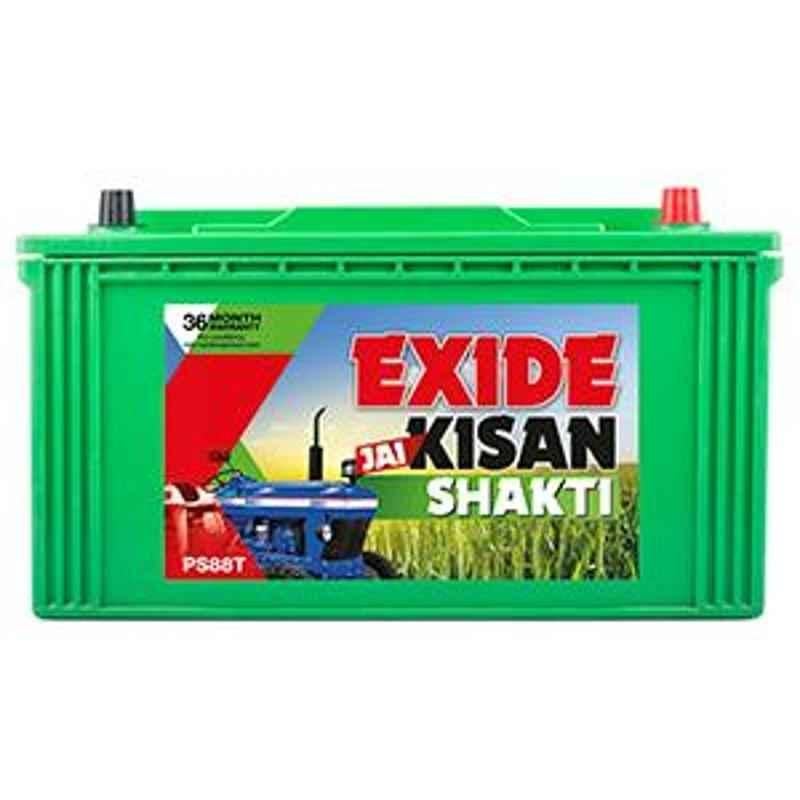 Exide Jai Kisan Shakti 12V 88Ah Left Layout Battery, PS88T