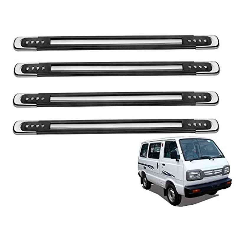 Kozdiko 4 Pcs Designer Black Bumper Protector Set for Maruti Omni