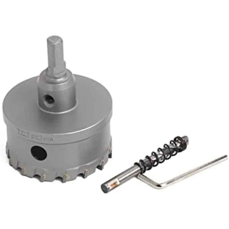 VTOOLS 63mm Tungsten Carbide TCT Hole Saw Cutter with Pilot Drill Bit & Allen Wrench, VT3127