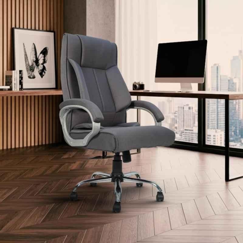 Cellbell BossPro Leatherette High Back Grey Ergonomic Chair, CBHKFOC14488