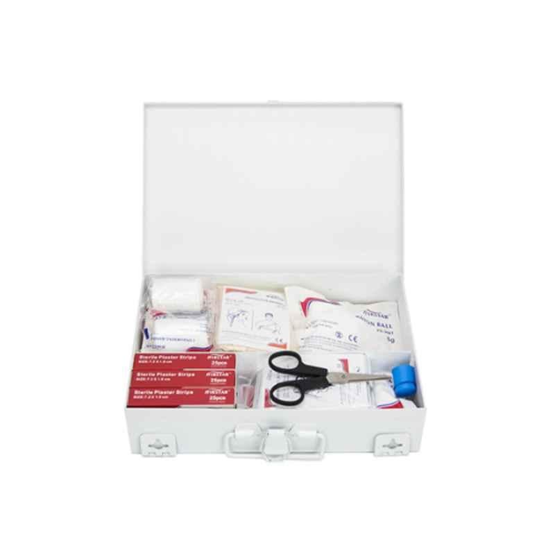 Firstar Metal White First Aid Kit, FAFS052