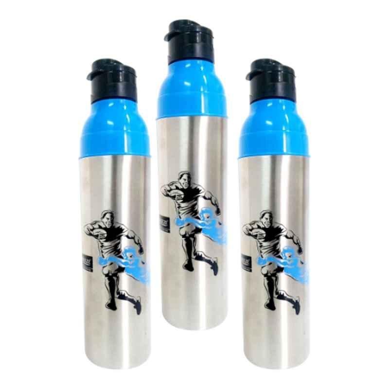 Breeze Rio 1250ml Stainless Steel & Plastic Water Bottle